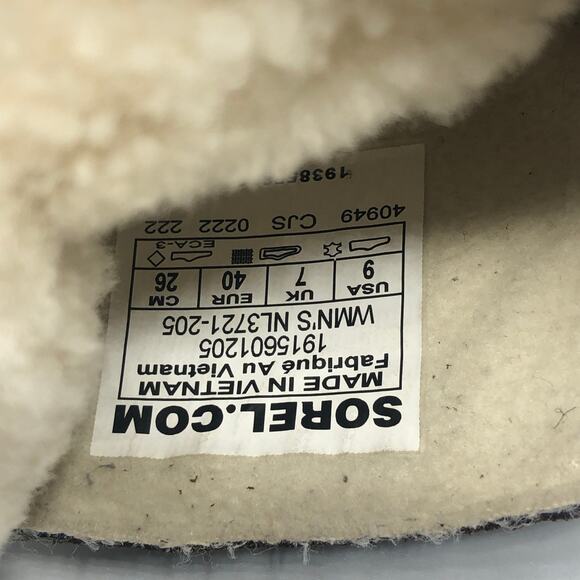 Sorel Emelie Shearling Short Lace-Up Leather Boots Blacken Brown EU 40/US 9 - Picture 5 of 6